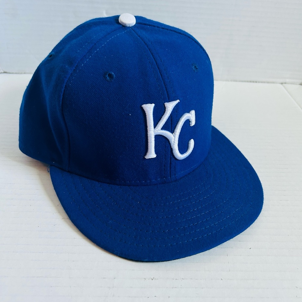 New Era 59FIFTY MLB Kansas City Royals On Field Fitted Game Hat Cap Size 7 1/2